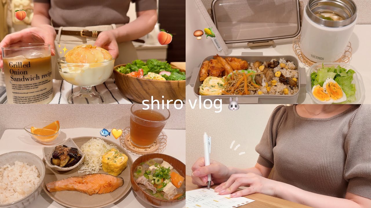 【 食費月一万円 】節約ごはんを楽しむ一人暮らし社会人の８月食費家計簿公開📝  / 給料日ルーティン👛 / 毎日のお弁当🍙🧡