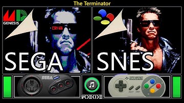 The Terminator (Sega Genesis vs SNES) Real Hardware Comparison
