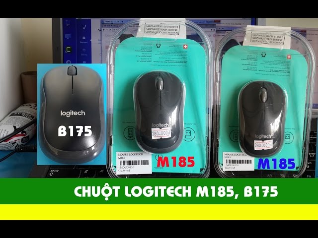 Giới thiệu chuột máy tính logitech B175, M185