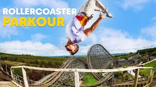 Parkour Challenges On A MASSIVE Rollercoaster