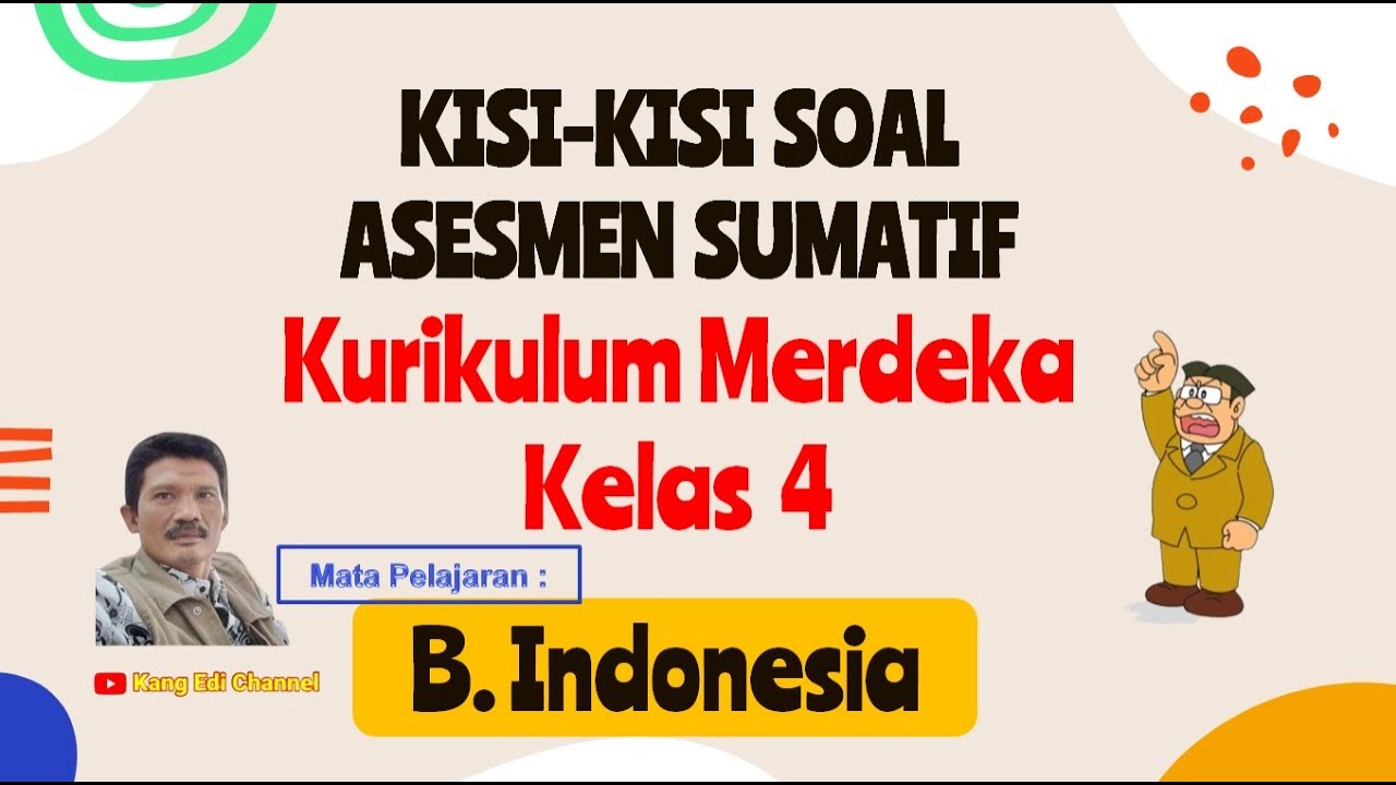 KisiKisi Soal Asesmen Sumatif Kurikulum Merdeka II Bahasa Indonesia