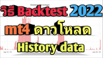 วิธี BackTest EA และดาวน์โหลด History Data มาลงที่เครื่องคอมพิวเตอร์เพื่อทดสอบระบบเทรด Forex ปี 2022