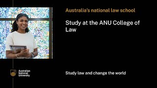 Study at the ANU Law School