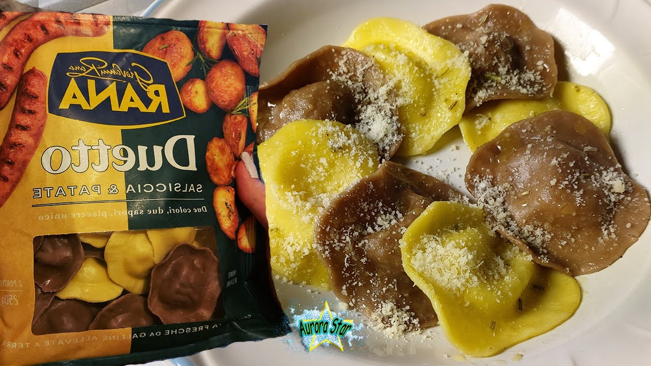 Preparazione dei ravioli duetto di giovanni rana salsiccia e patate.  Opinioni. 