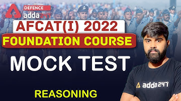AFCAT 1 2022 | Reasoning | Mock Test
