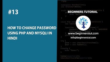 How to  Change Password in PHP & MYSQLI in Hindi #php #mysqli #changepassword #hindi