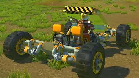 Scrap Mechanic - push rod suspension, transforming windshield & flipper bar (no mods)