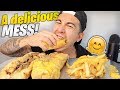 CHEESY MEATY Philly Cheesesteak (Boo's Philly Cheesesteaks Mukbang)