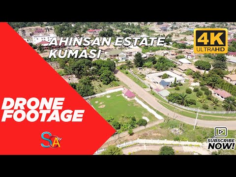 DRONE FOOTAGE - AHINSAN ESTATE KUMASI (4K)