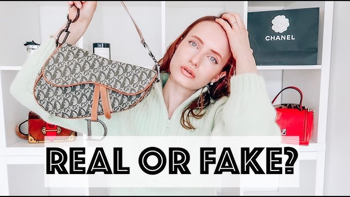 dior saddle bag real vs fake