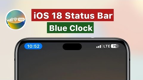 How to Get iOS Status Bar on Android || Blue Clock