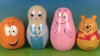 Barbapapa Reine des neiges Poupées Gigognes Russes Surprises Zootopie et Peppa Pig