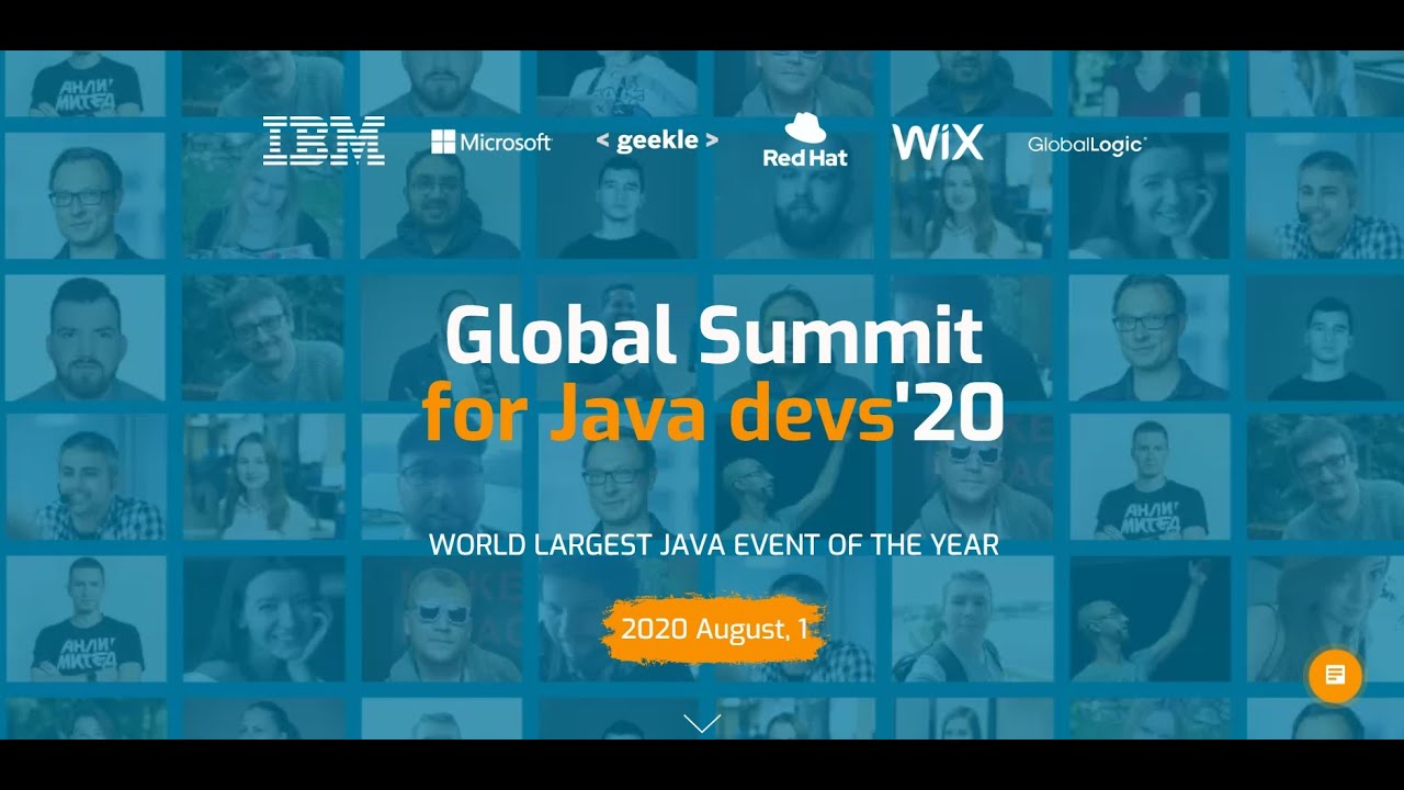 Global Summit for Java devs' 2020 | 1 August, 20 | - YouTube