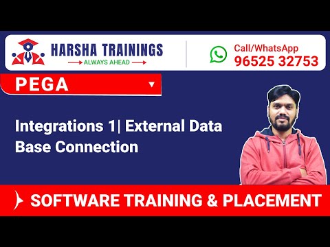 #Pega Videos | Integrations 1| External Data Base Connection | Training Call/Whatsapp +91-9652532753