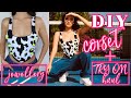 DIY Cowprint Corset Top from Scratch | How to add Boning to a Corset | Kerline Bay Deb