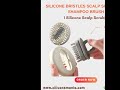 Silicone Bristles Scalp Scrubber, Shampoo Brush.