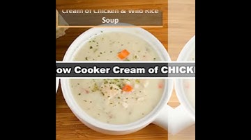 Slow Cooker Cream of Chicken and Wild Rice Soup SlowCookerSociety