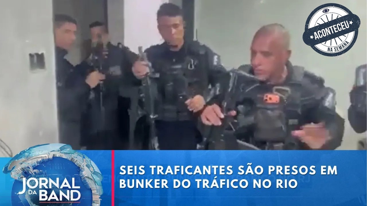 Polícia encontra 'bunker do tráfico' em favela do Rio de Janeiro | Aconteceu na Semana