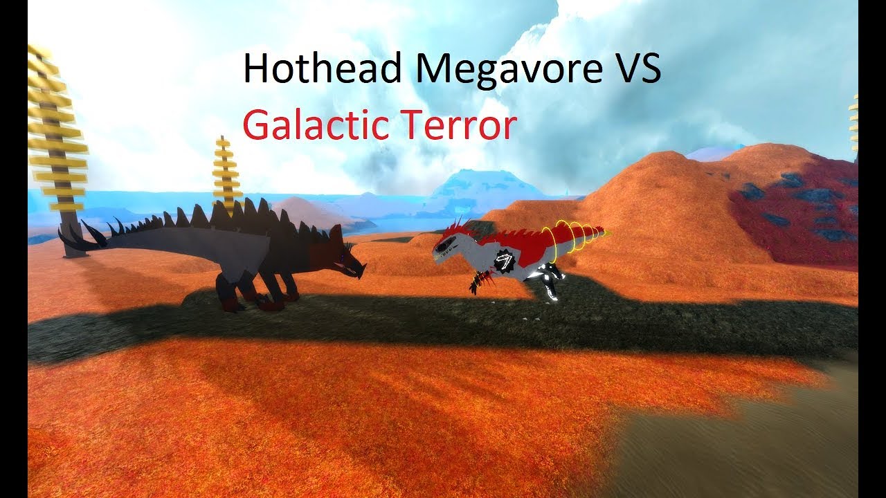 Roblox Dinosaur Simulator Hothead Megavore Vs Galactic Terror