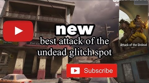 Cod mobile: NEW best glitch crash spot of attack of the undead