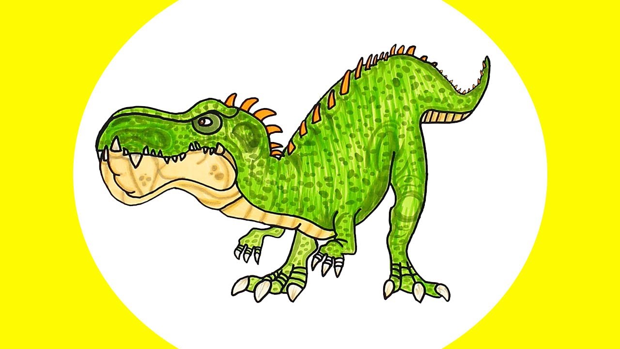 49 desenhos de dinossauros fofos para colorir e desenhar