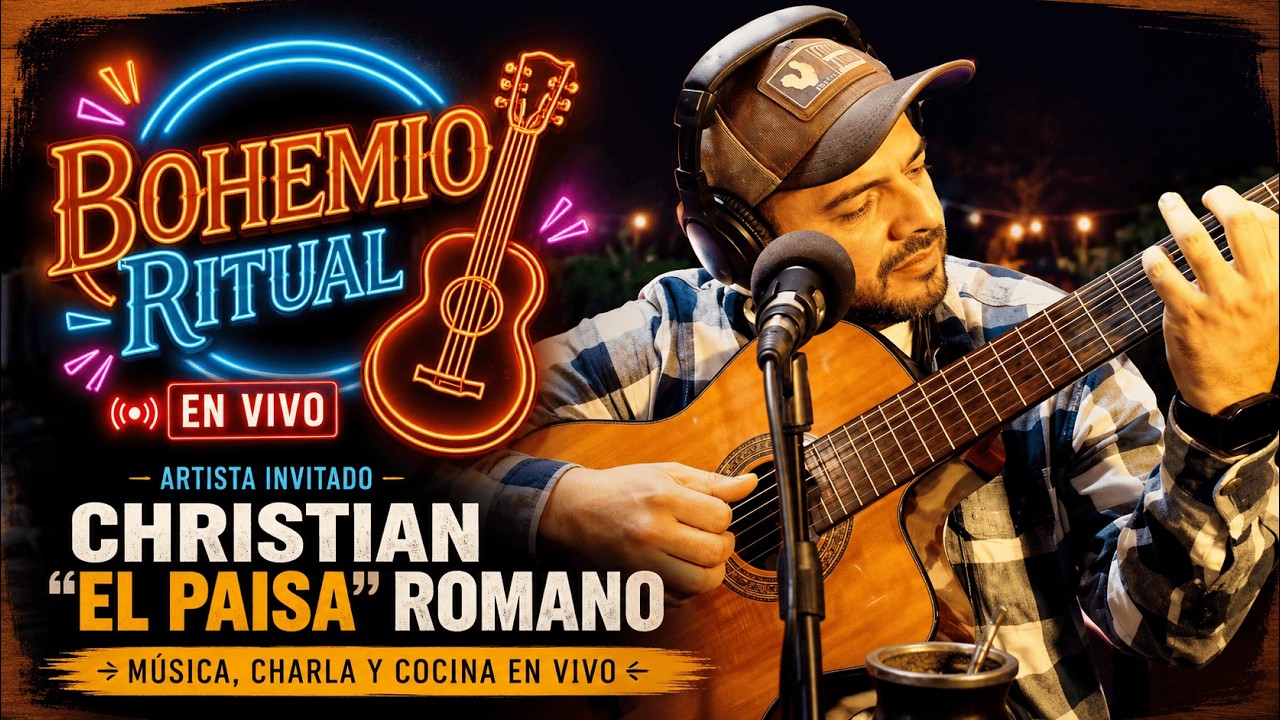 Bohemio Ritual EN VIVO | Christian "El Paisa" Romano | Música, charla y cocina en vivo
