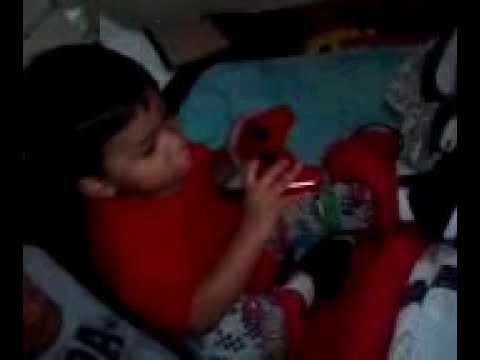 Little boy saids fuck you and playing ps3