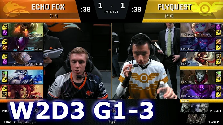 Echo Fox vs FlyQuest Game 3 | S7 NA LCS Spring 2017 Week 2 Day 3 | FOX vs FLY G3 W2D3