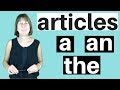 Articles in English - A |  AN | THE - English Grammar Lesson