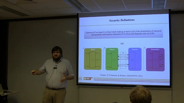 COLLOQUIUM: Secure Quantum Computation (May 2017)