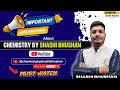 📢 NEW UPDATE– CHEMISTRY by SHASHI BHUSHAN 🔬💥 Important Announcement✨