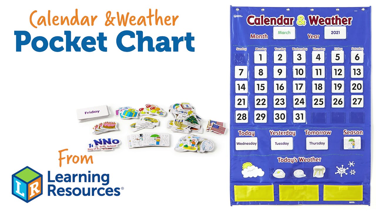 Calendar & Weather Pocket Chart - YouTube