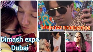 Dimash en aeropuerto Dubai y Pabellón kazajo expo Dubai 2022, los mejores momentos de él y Dears.