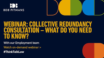 Webinar: Collective redundancy consultation - What do you need to know? | 9 July 2020