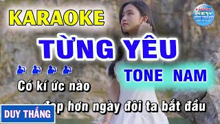 Karaoke Từng Yêu Tone Nam - New Duy Thắng