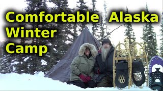 Hot Tenting In Alaska Winter Using Homemade Tent And Stove