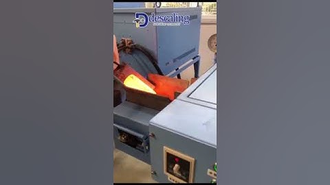 Forging descaling machine oxide scale cleaning equipment with induction furnace and hydraulic press