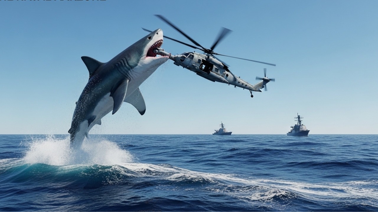 Megalodon Mother Attacks City: Giant Shark vs Army & Navy - YouTube