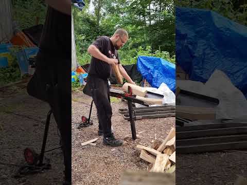 Kinetic wood splitter