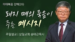 삼일교회 송태근목사 | 돼지 떼의 죽음이 주는 메시지 [JOY]