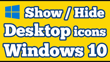 Show or Hide Desktop icons such as Recycle-bin in Windows 10