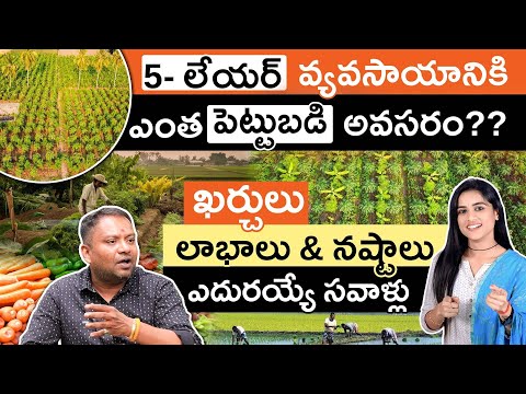 5-లేయర్ వ్యవసాయ పెట్టుబడి: లాభాలు, నష్టాలు & సవాళ్లు! ఎంత పెట్టుబడి అవసరం? | Sirisha Kandula