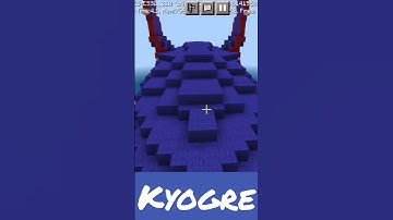 kyogre Pokemon in Minecraft #shortvideo #minecraftshorts