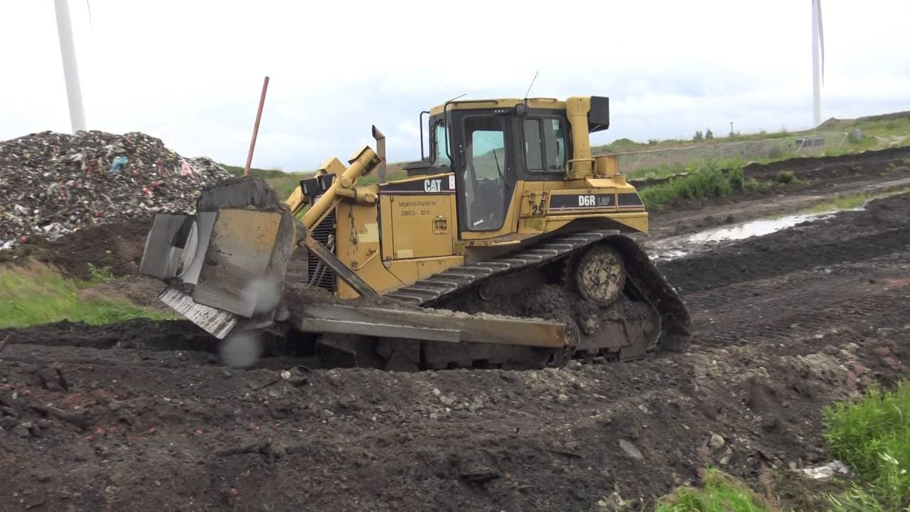 Cat D6R Dozer Grading