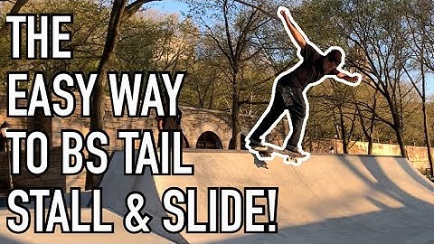 How To BS Tail Stall and Slide on Transition ( Mini Ramp )