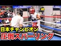日本チャンピオン圧倒的技術のスパーリング 【1RKO防衛!!久我勇作】