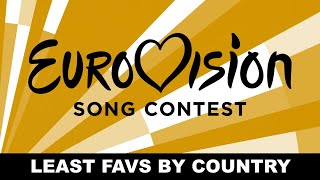 Eurovision 20002022: My Least Favorites From Each Country (with comments)