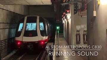 SMRT Trains CCL Alstom Metropolis C830 Running Sound - Alstom ONIX IGBT-VVVF