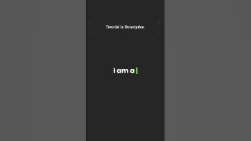 Typing Text Animation #shorts