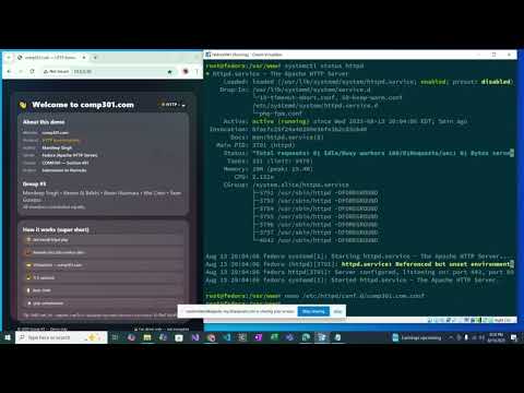 Apache Web server on fedora, HTTPD